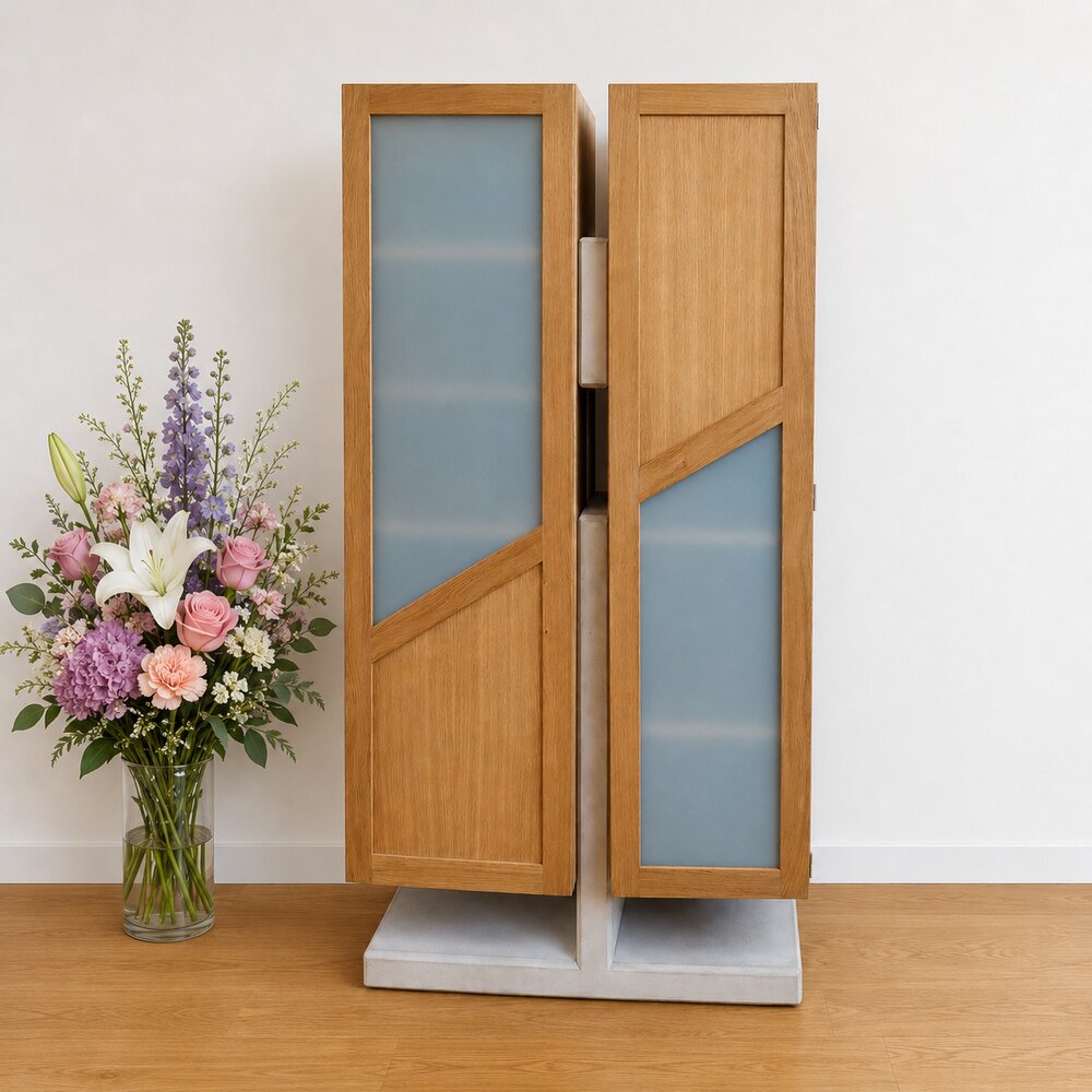 Wohnzimmerschrank mit Glastüren